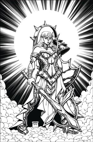 Sonjaversal issue 3-M Will Robson 1:11 Black & White Virgin Cover