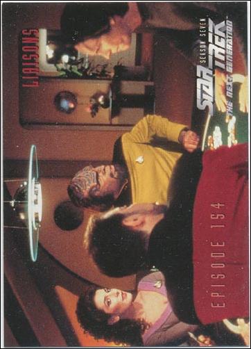 Star Trek: The Next Generation - The Episode Collection Season Seven (Base Set) card 649 Liaisons, Episode 154-A