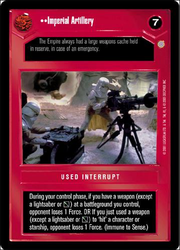 Star Wars: Coruscant Limited (Base Set) card 55 Imperial Artillery