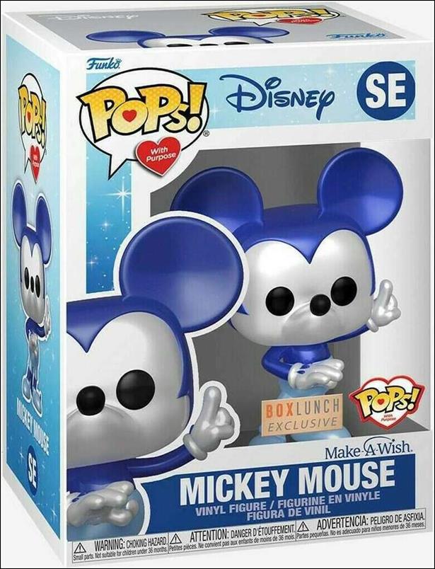 POPs! With Purpose figure SE07 Mickey Mouse (Metallic) BoxLunch Exclusive