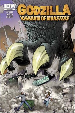 Godzilla: Kingdom of Monsters issue 1-OH Ssalefish Comics Cover 1/500