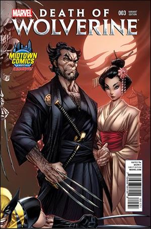 Death of Wolverine issue 3-D J. Scott Campbell Midtown Connecting Cover