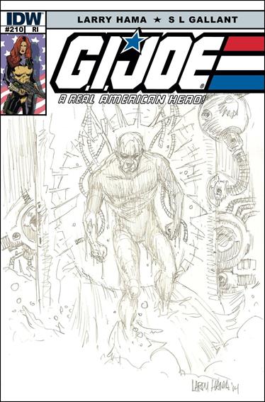 G.I. Joe: A Real American Hero issue 210-C Larry Hama 1:10 Sketch Cover
