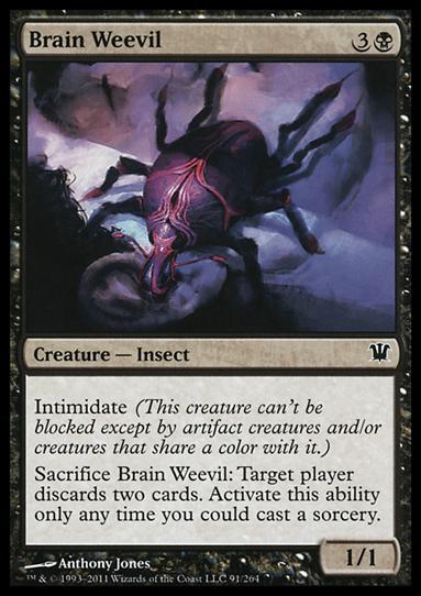 Magic the Gathering: Innistrad (Base Set) card 91 Brain Weevil