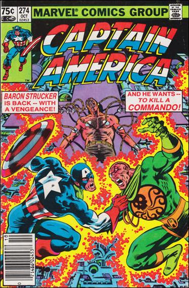 Captain America (1968) issue 274-B Canadian Price Cover