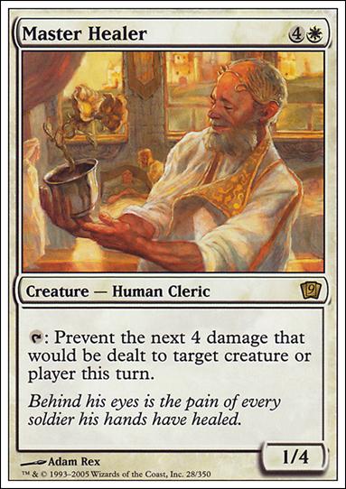 Magic the Gathering: 9th Edition (Base Set) card 28 Master Healer