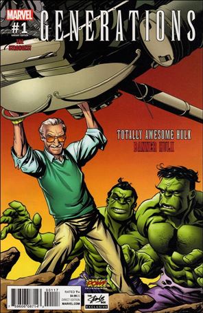 Generations: Banner Hulk & the Totally Awesome Hulk issue 1-G Stan Lee Box Cover