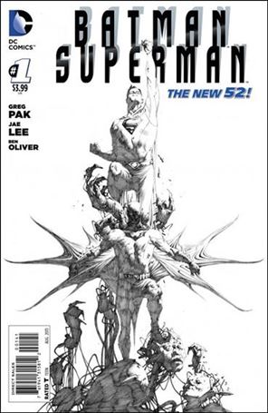 Batman/Superman (2013) issue 1-F Jae Lee 1:100 Sketch Cover