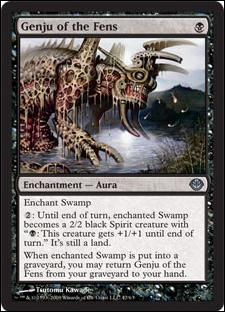 Magic the Gathering: Duel Decks: Garruk vs. Liliana (Base Set) card 47 Genju of the Fens