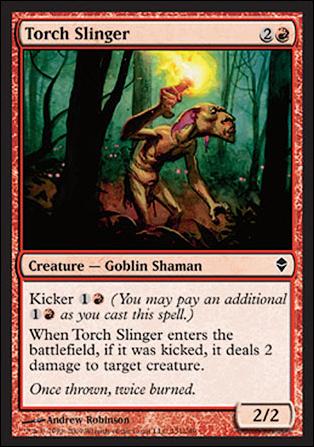 Magic The Gathering: Zendikar (Base Set) card 151 Torch Slinger