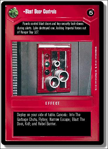 Star Wars: Premiere Limited (Base Set) card 48 Blast Door Controls
