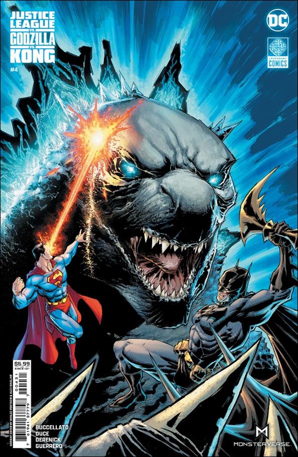 Justice League vs. Godzilla vs. Kong issue 4-C Whilce Portacio Godzilla Cardstock Cover