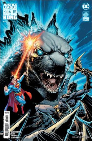 Justice League vs. Godzilla vs. Kong issue 4-C Whilce Portacio Godzilla Cardstock Cover