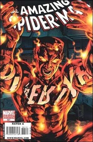 Amazing Spider-Man (1963) issue 581-B Mike McKone 1:10 Molten Man 