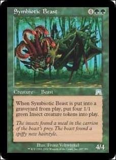 Magic the Gathering: Onslaught (Base Set) card 287 Symbiotic Beast