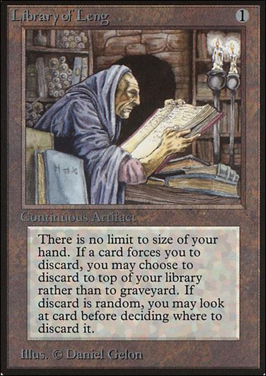 Magic the Gathering: Limited Edition Beta (Base Set) card 259 Library of Leng