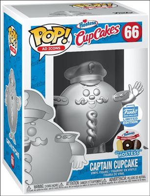 POP! Ad Icons figure 66-B Captain Cupcake (Silver) Funko Shop Exclusive