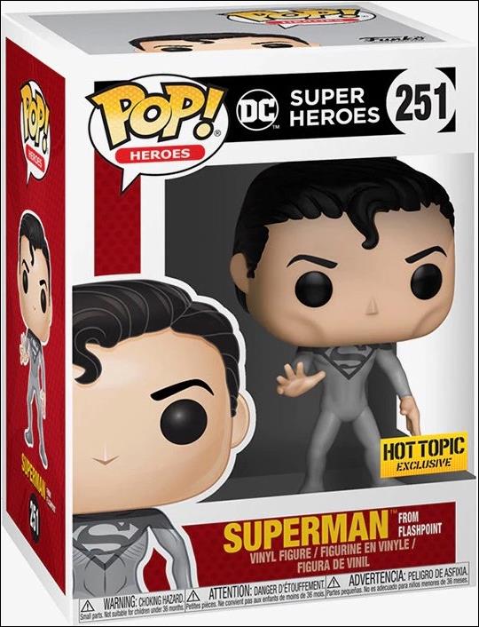 POP! Heroes figure '251' Superman From Flashpoint Hot Topic