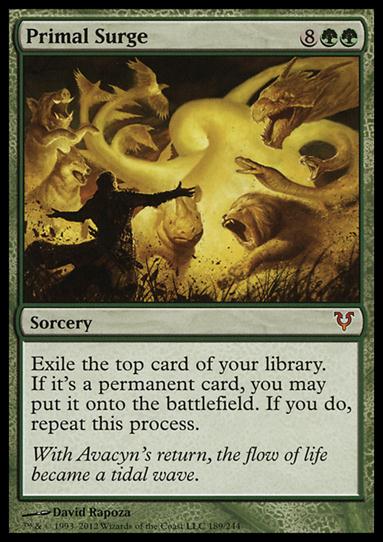 Magic the Gathering: Avacyn Restored (Base Set) card 189 Primal Surge