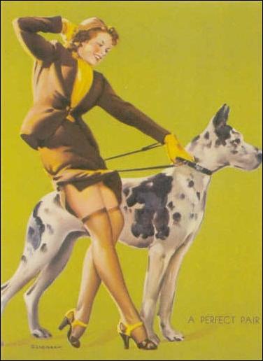 Elvgren's Calendar Pinups 2 (Base Set) card 70 A Perfect Pair