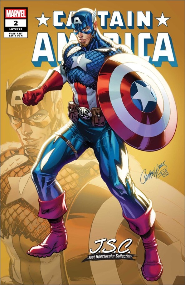Captain America (2025) issue 2-D J. Scott Campbell Just Spectacular Cover