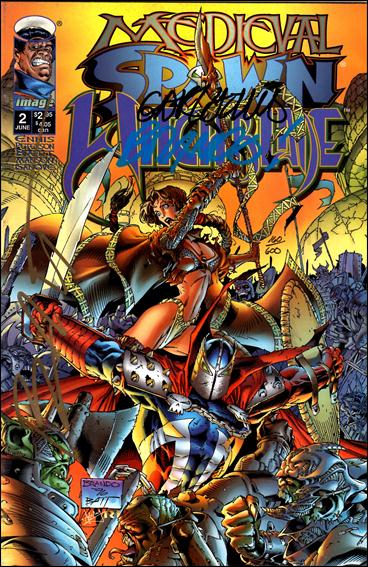 Medieval Spawn/Witchblade (1996) issue 2-B DF (Signed by Peterson, Ennis, & Batt)