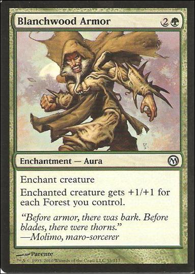 Magic the Gathering: Duels of the Planeswalkers (Base Set) card 55 Blanchwood Armor