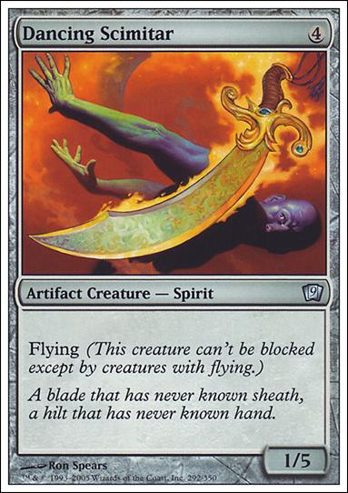 Magic the Gathering: 9th Edition (Base Set) card 292 Dancing Scimitar