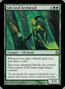 Magic the Gathering: Morningtide (Base Set) card 124 Gilt-Leaf Archdruid