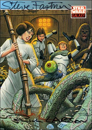 Star Wars Galaxy: Series 1 (Autograph Subset) card 93 Steve Fastner and Rich Larson