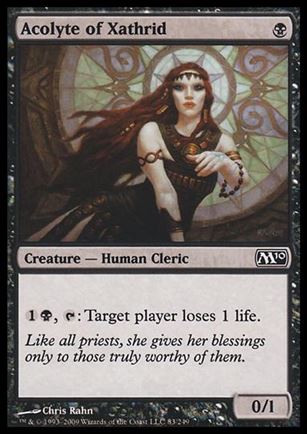Magic the Gathering: 2010 Core Set (Base Set) card 83 Alcolyte of Xathrid