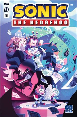 Sonic the Hedgehog (2018) issue 31-C Nathalie Fourdraine 1:10 Cover