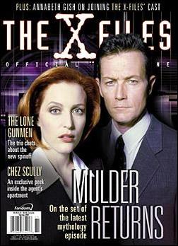 Official X-Files Magazine Volume 2 issue 5-B Dana Scully and John Doggett Cover