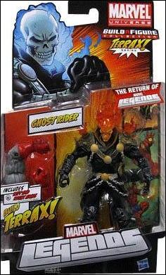 Marvel Legends (Terrax Series) figure 2-B Ghost Rider (Orange Flames)