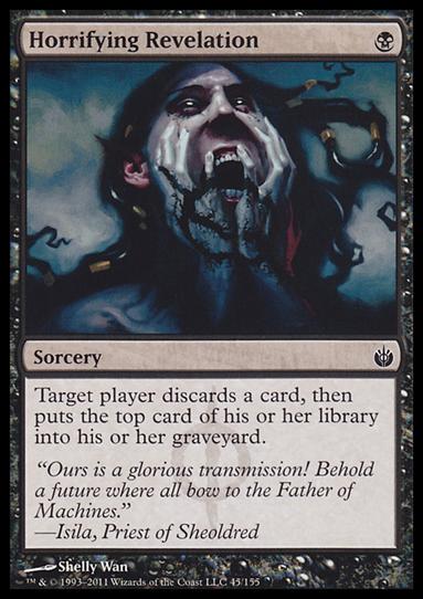 Magic the Gathering: Mirrodin Besieged (Base Set) card 45 Horrifying Revelation