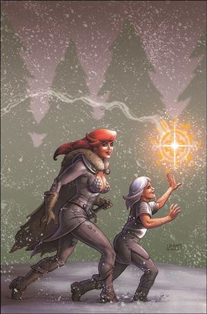 Red Sonja Holiday Special issue 2021-F Joseph Michael Linsner 1:11 Virgin Cover