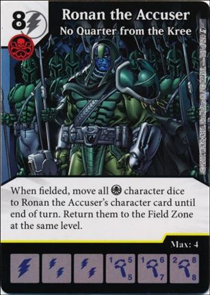 Marvel Dice Masters Guardians of the Galaxy  card 107 Ronan the Accuser:No Quarter From the Kree
