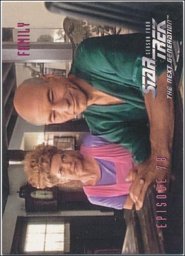 Star Trek: The Next Generation - The Episode Collection Season Four (Base Set) card 332 Family, Episode 78B