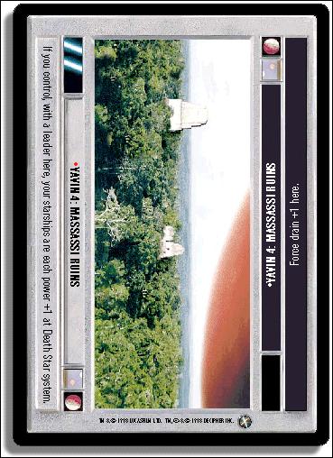 Star Wars: A New Hope Limited (Base Set) card 145 Yavin 4: Massassi Ruins