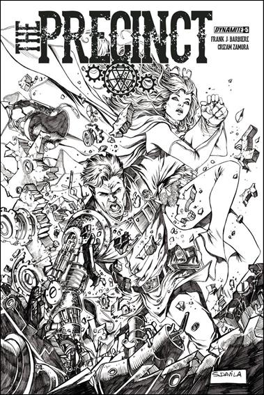 Precinct issue 5-B Black & White Cover 1:10
