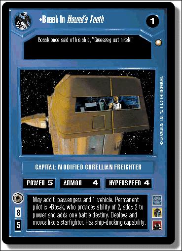 Star Wars: Special Edition Limited (Base Set) card 139 Bossk In Hound's Tooth