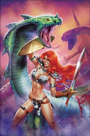 Invincible Red Sonja issue 3-H Elias Chatzoudis 1:7 Virgin Cover