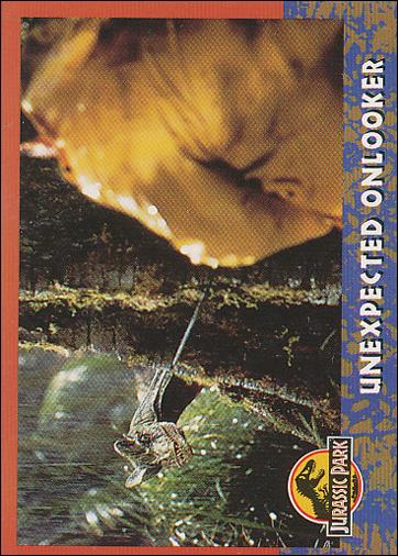 Jurassic Park (Base Set) card 43 Unexpected Onlooker