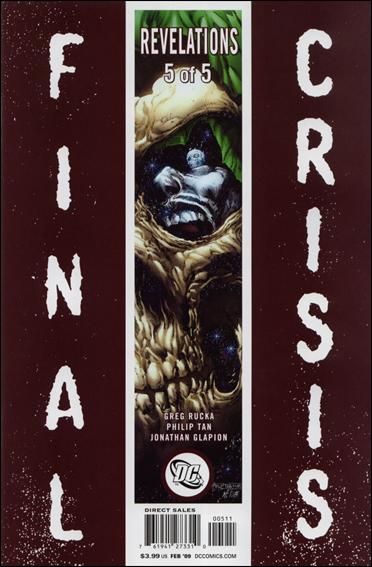 Final Crisis: Revelations issue 5 Phillip Tan "Sliver" Cover
