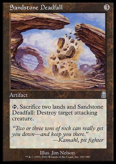 Magic the Gathering: Odyssey (Base Set) card 307 Sandstone Deadfall