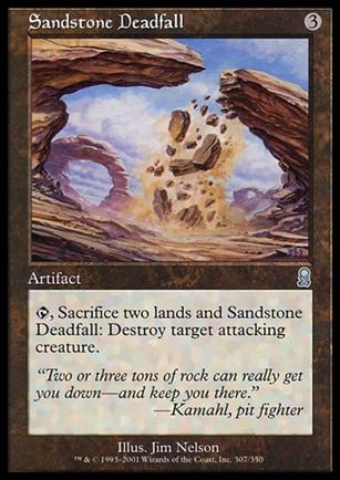 Magic the Gathering: Odyssey (Base Set) card 307 Sandstone Deadfall