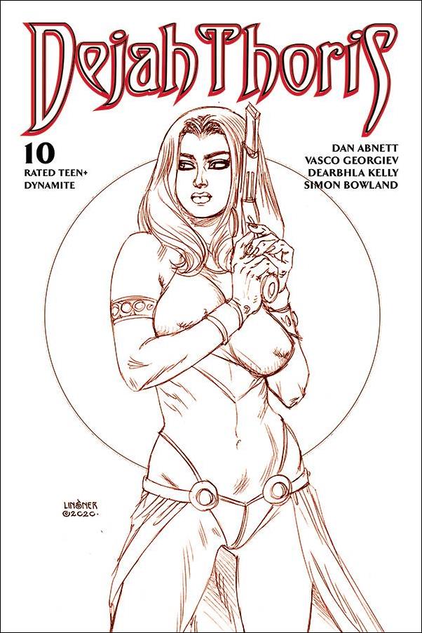 Dejah Thoris (2019) issue 10-S Joseph Michael Linsner Red Line Art Cover