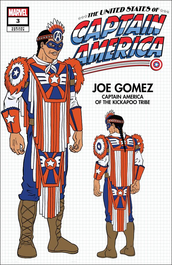United States of Captain America issue 3-B David Cutler Design Cover