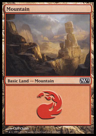 Magic the Gathering: 2012 Core Set (Base Set) card 242 Mountain