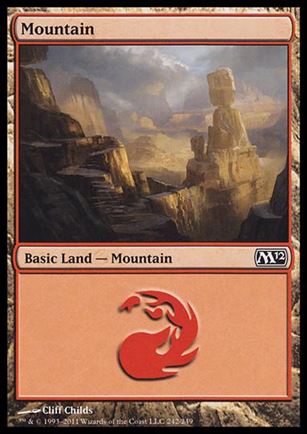 Magic the Gathering: 2012 Core Set (Base Set) card 242 Mountain